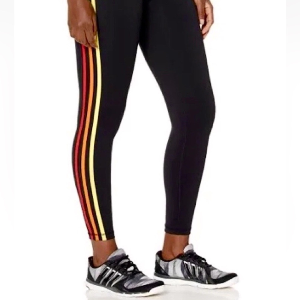 ADIDAS Pride Believe This 2.0 Leggings 1X 3-Stripes Rainbow 7/8 Length - Picture 7 of 14